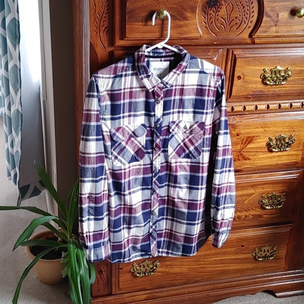 🌻Women's Long Sleeve Plaid Cotton Top